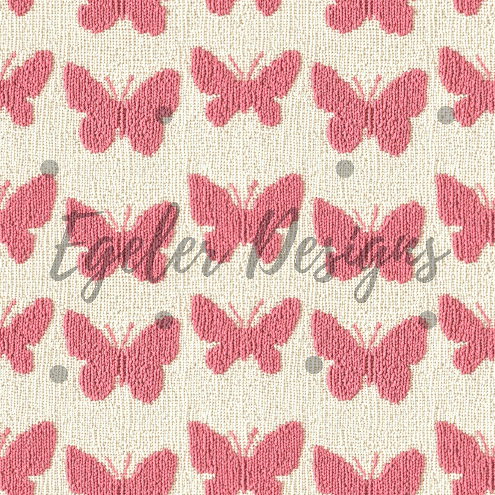 Knit Pink Butterflies (LIMITED 15)