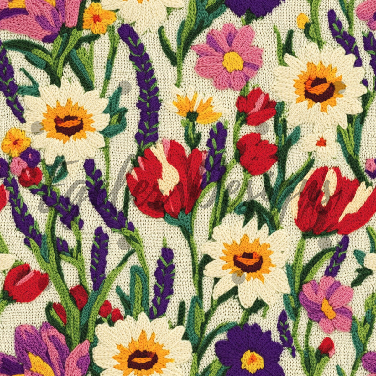 Knitted Spring Landscape Knit Spring Floral (LIMITED 15) – Egeler Designs