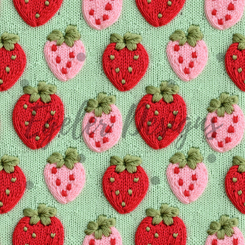 LIMITED 10 Knit Strawberries