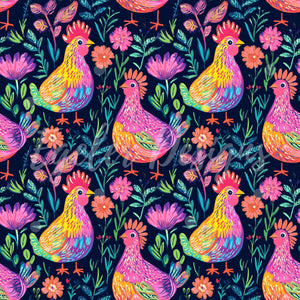 Neon Chickens