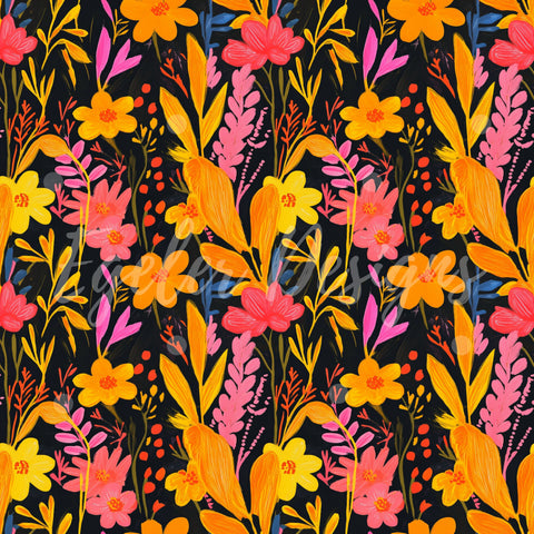 Neon Floral On Black (LIMITED 15)
