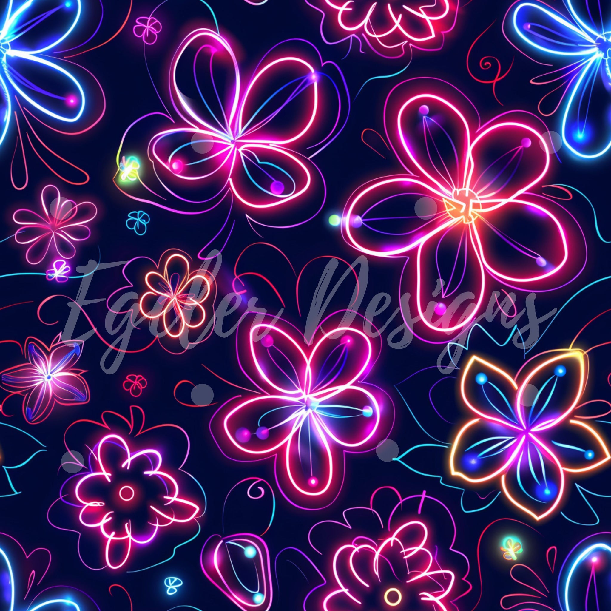 Neon Floral