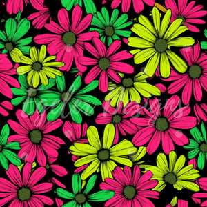 Pink Neon Floral