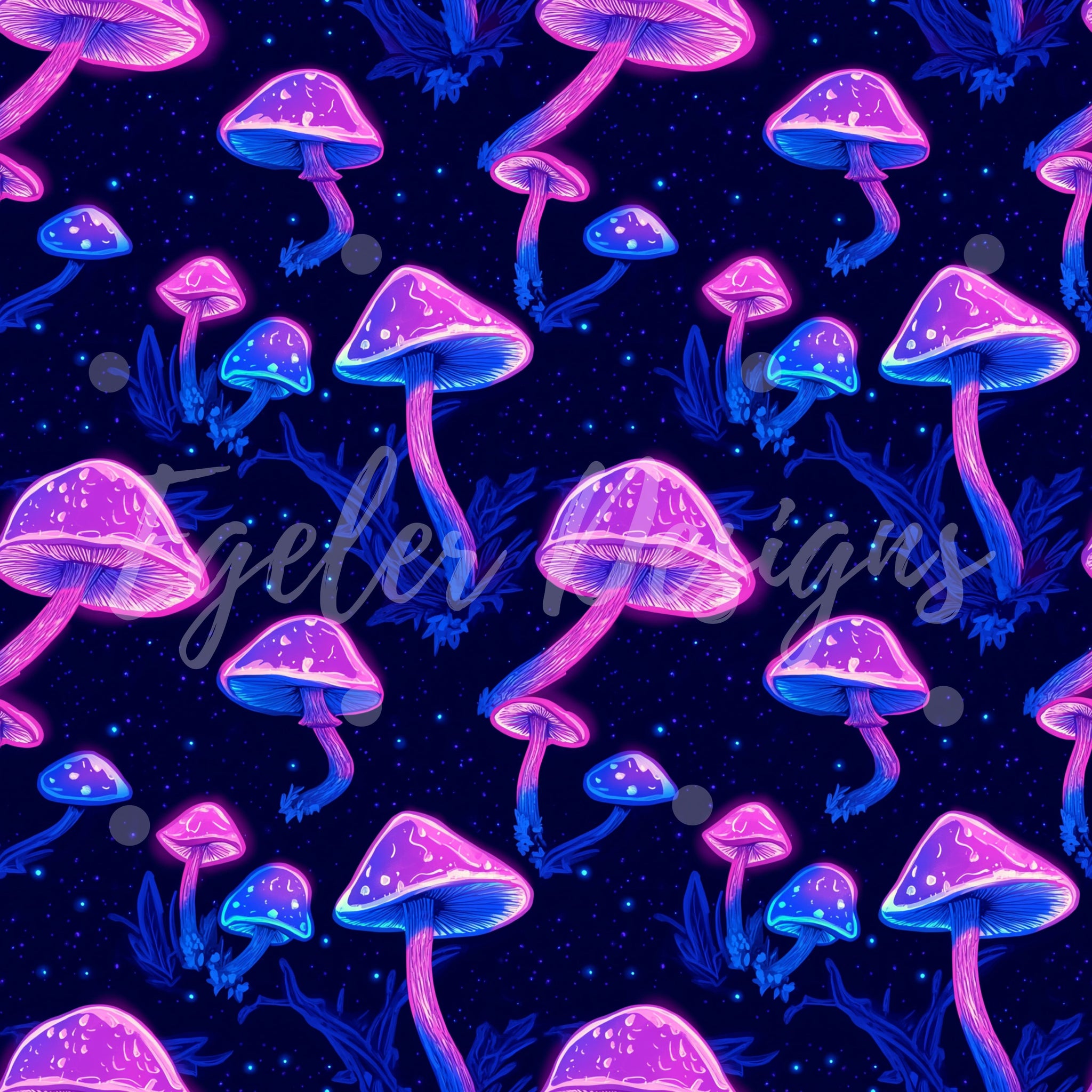 Pink Neon Mushrooms (LIMITED 10)