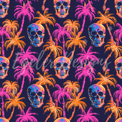 Neon Palm Skulls (LIMITED 30)