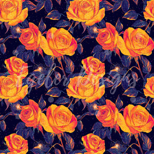 Neon Orange Roses