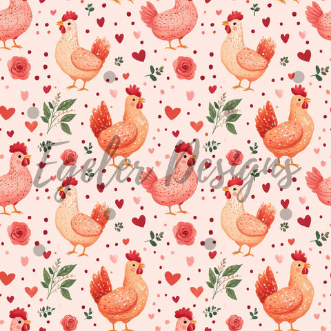 Peach Vday Chickens (LIMITED 30)