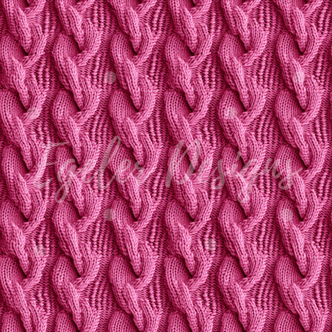 Pink Cable Knit