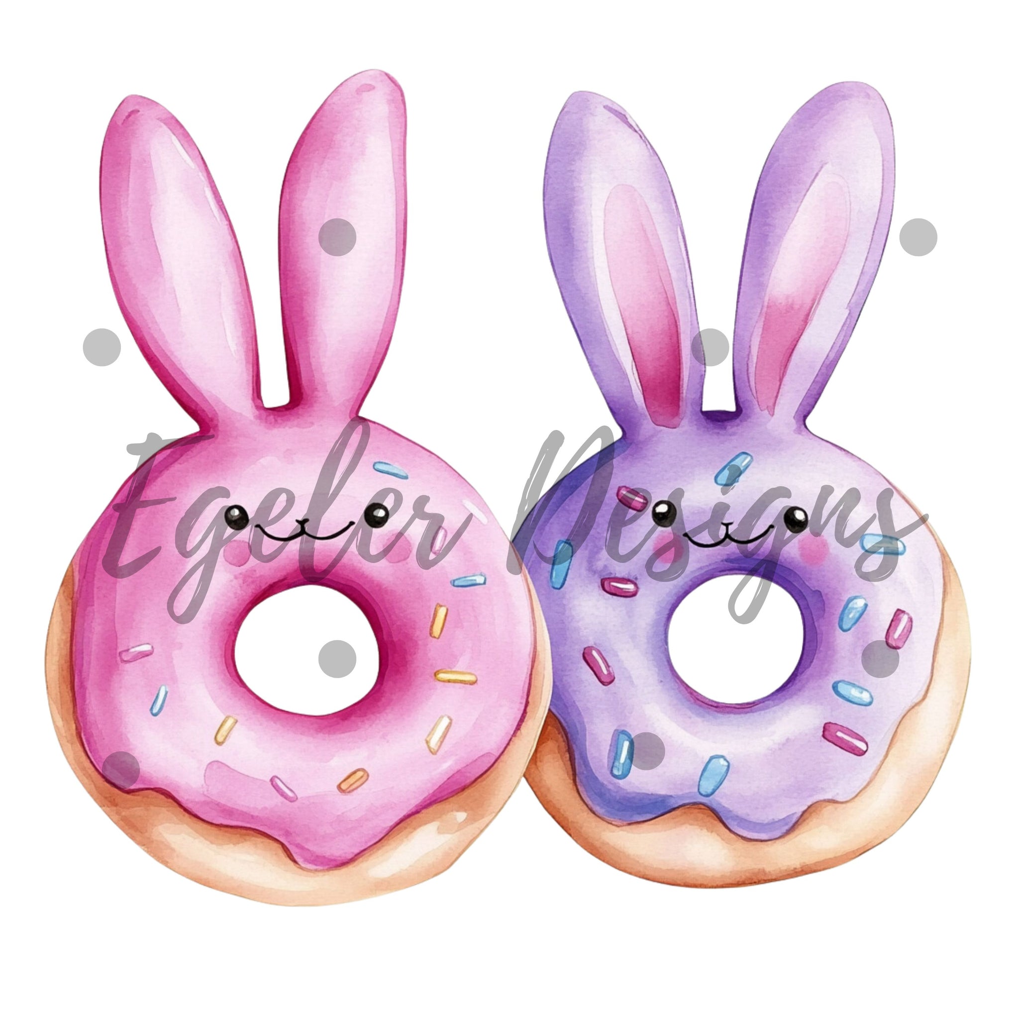 Girly Bunny Donuts PNG (LIMITED 20)