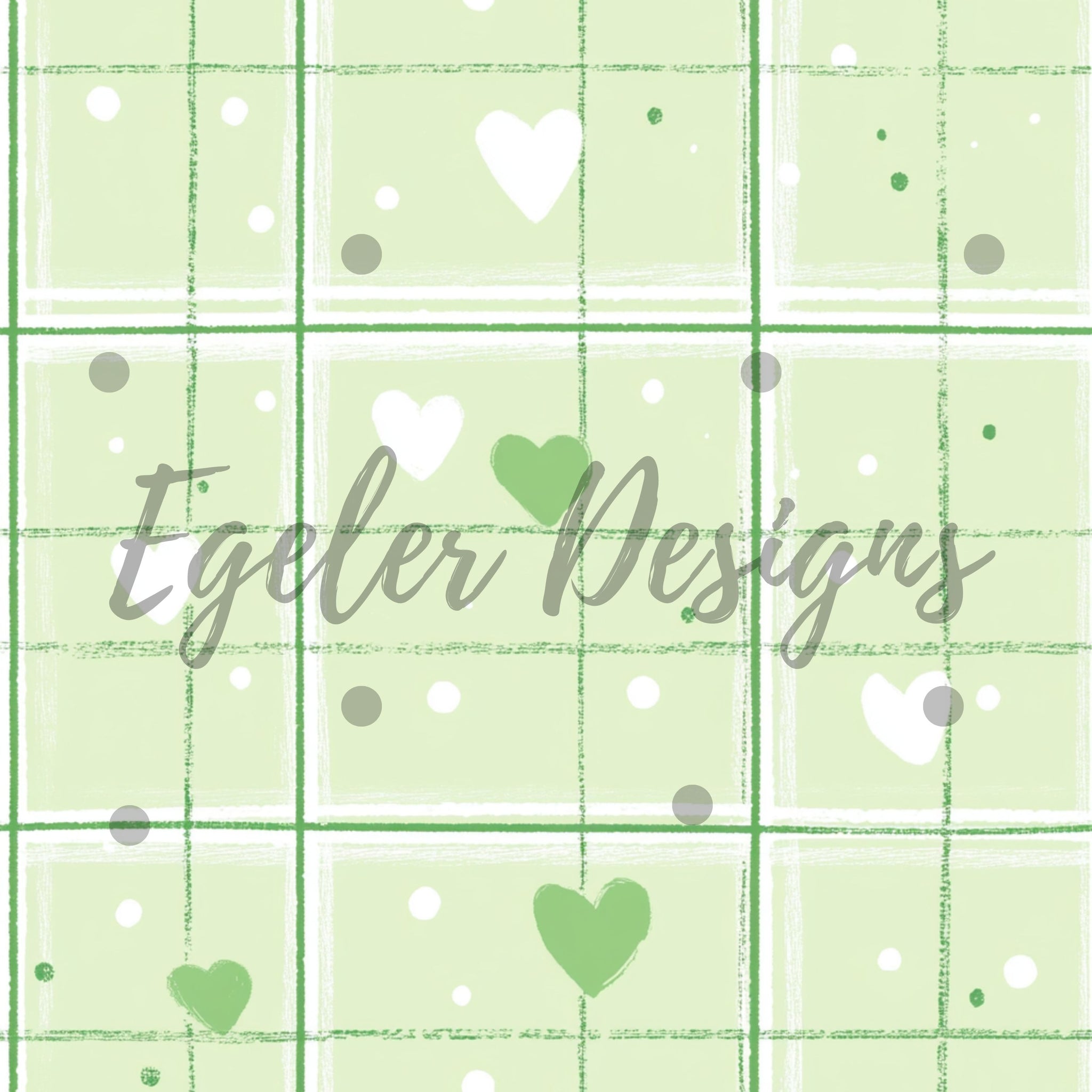 Green Plaid Hearts (LIMITED 15)