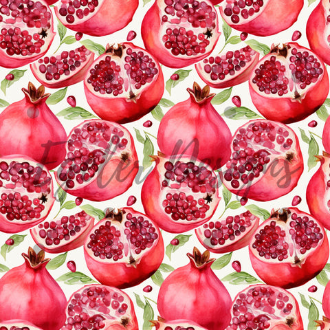 Pomegranate Seamless Pattern Digital Download