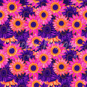 Purple Neon Sunflowers (LIMITED 30)