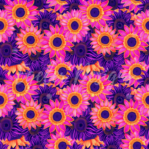 Purple Neon Sunflowers (LIMITED 30)