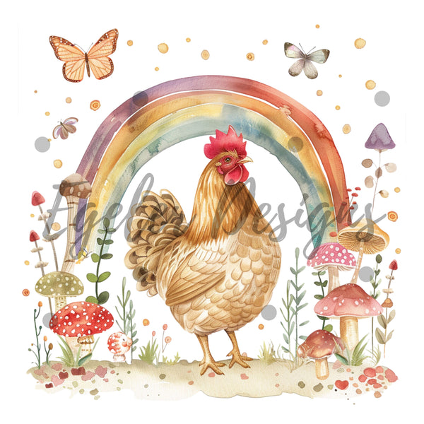 Chicken PNG BUNDLE - 10 Files