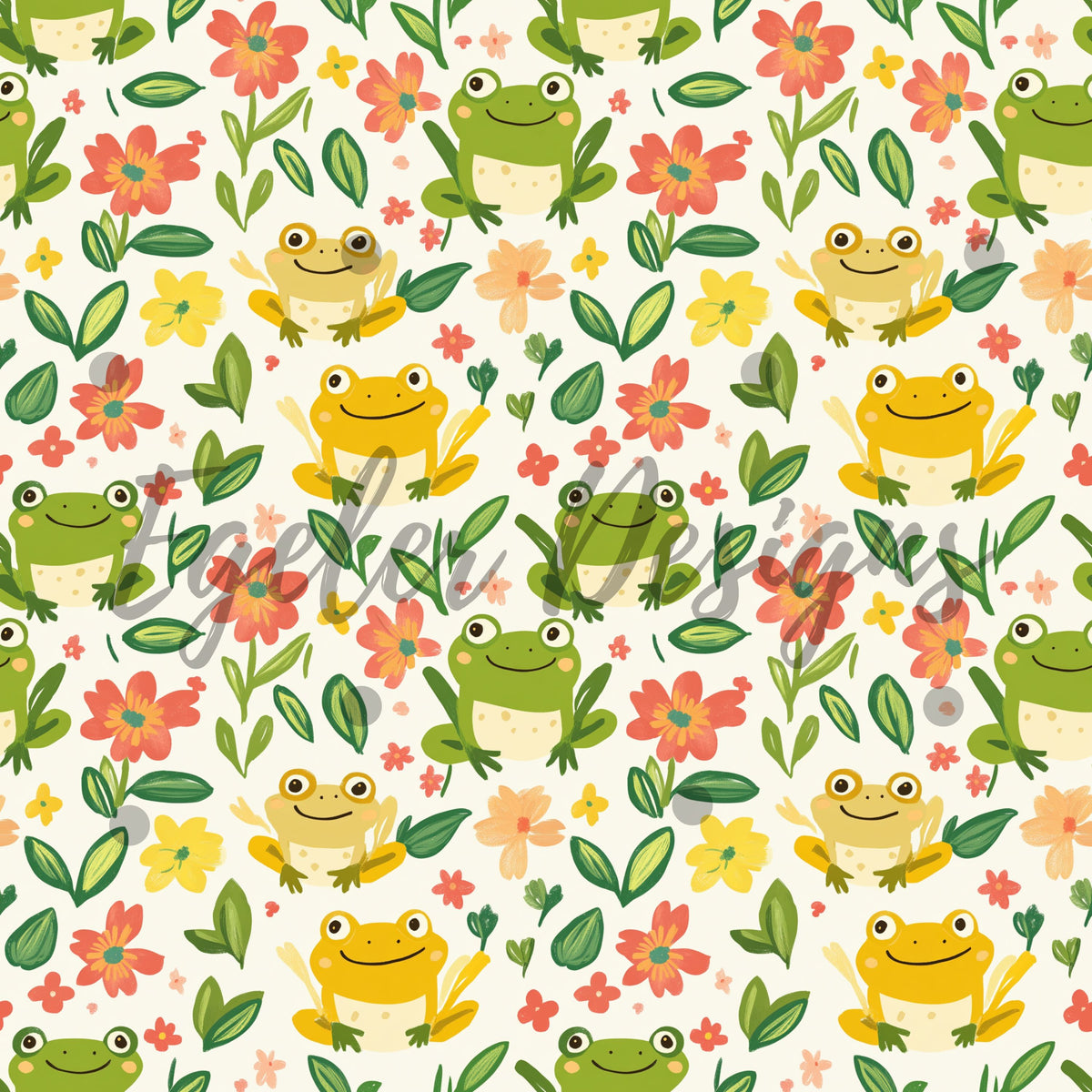 Spring Floral Frogs (LIMITED 15) – Egeler Designs