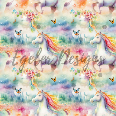 Watercolor Unicorns