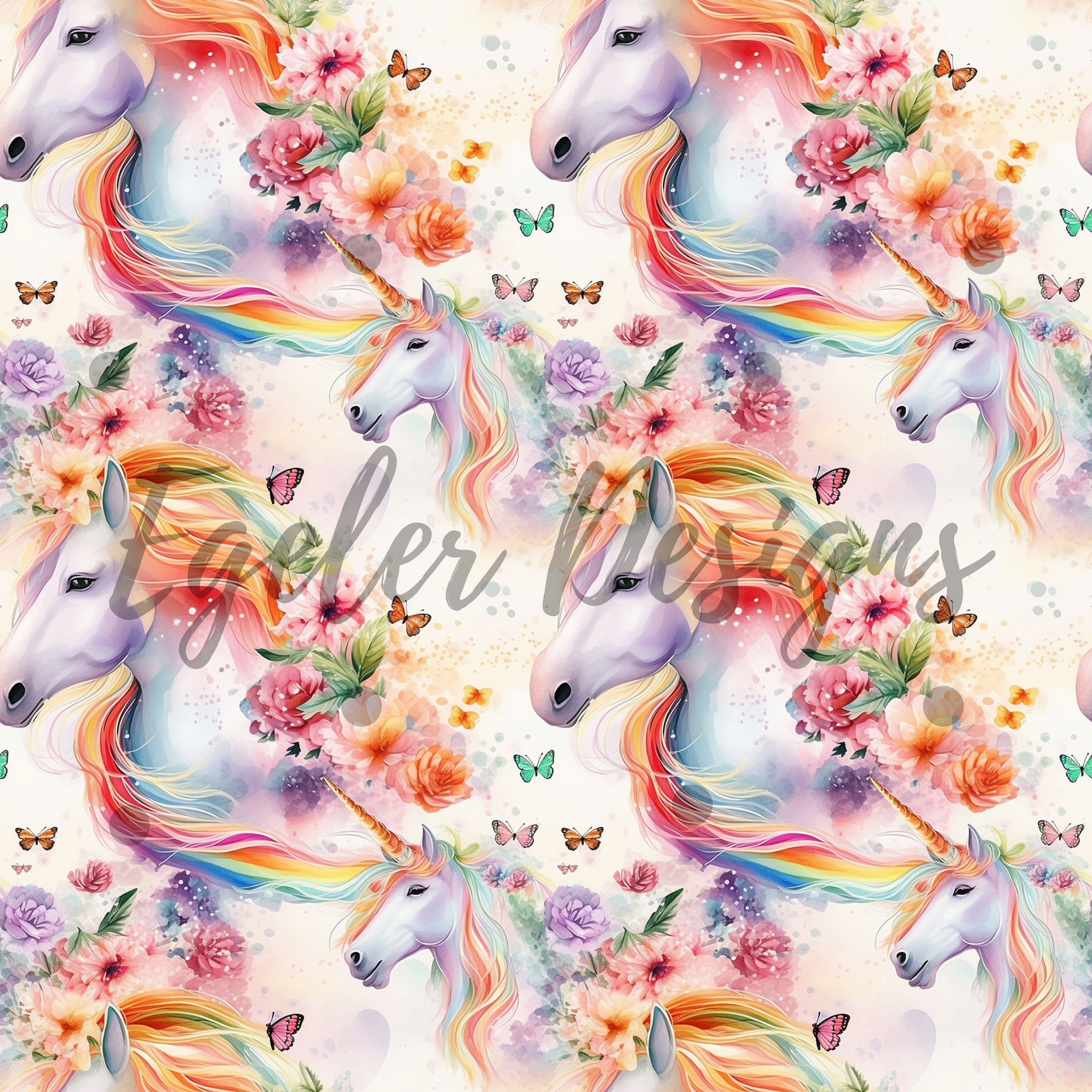 Watercolor Unicorns