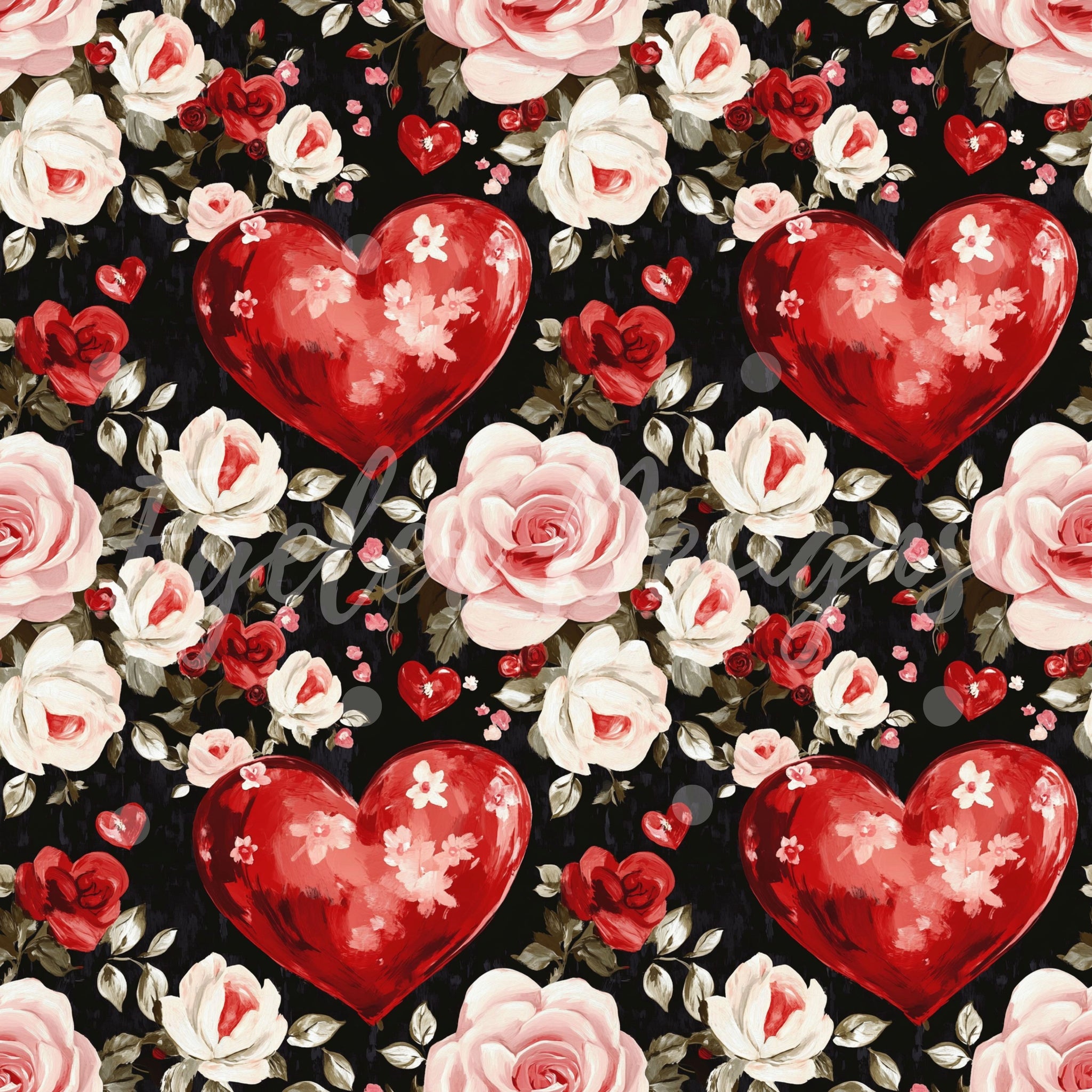 Vintage Floral Hearts (LIMITED 30)