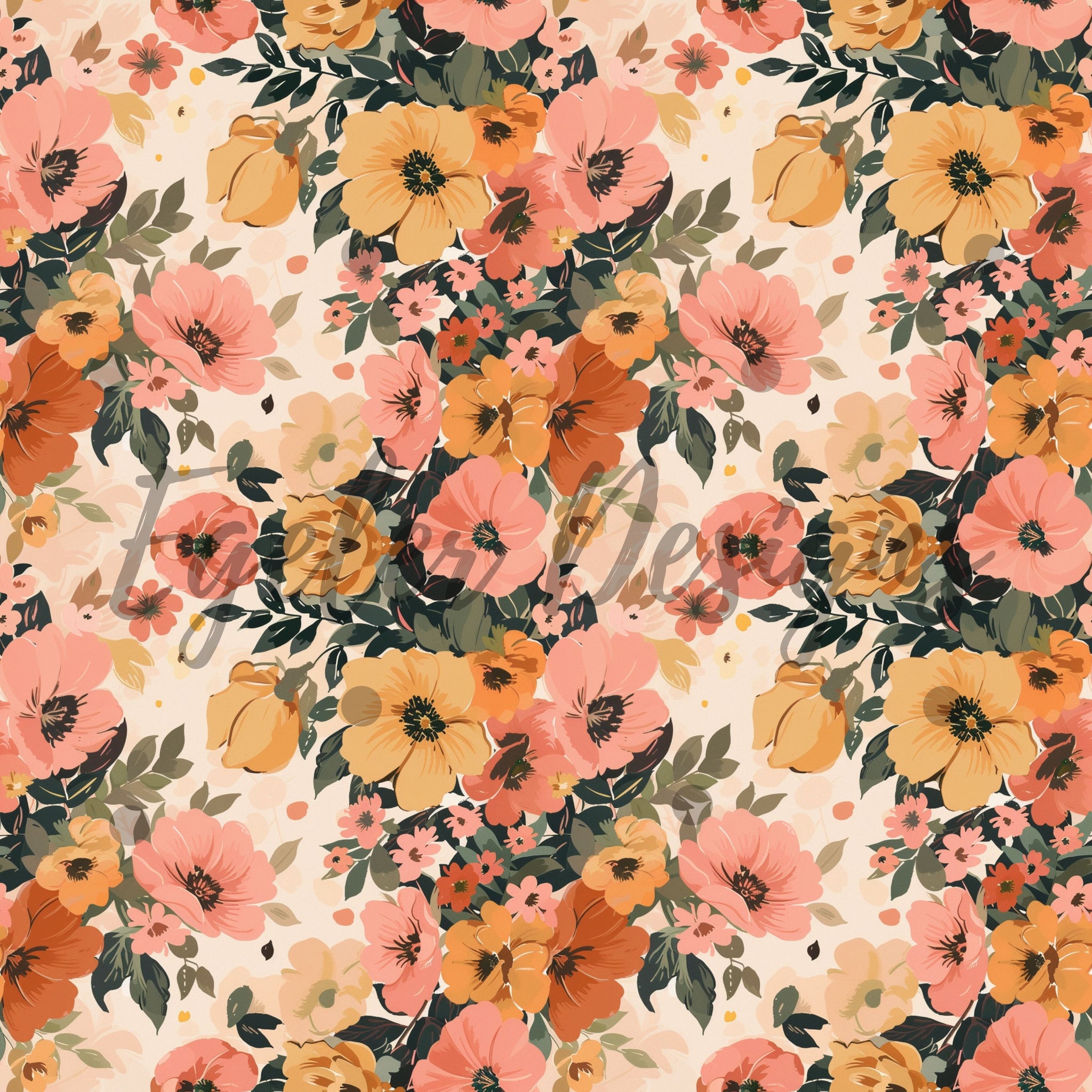 Peachy Spring Floral (LIMITED 30)