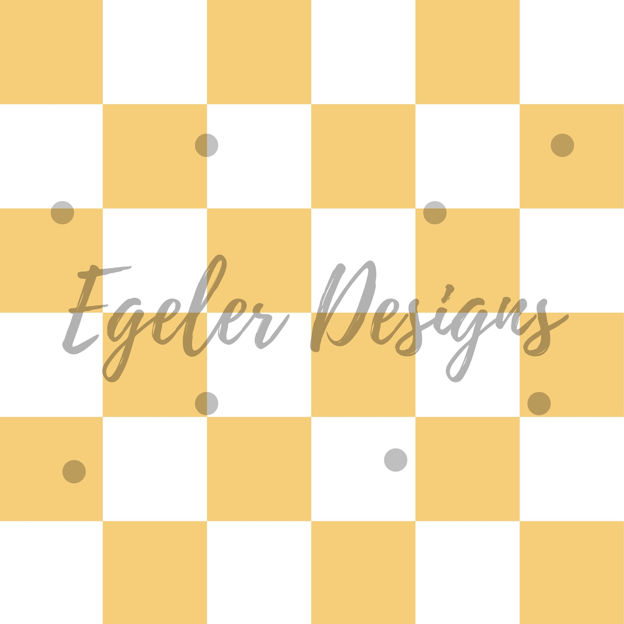 Yellow Checker Bee Seamless Pattern Digital Download