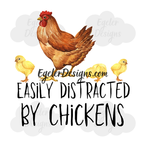 Distracted By Chickens PNG