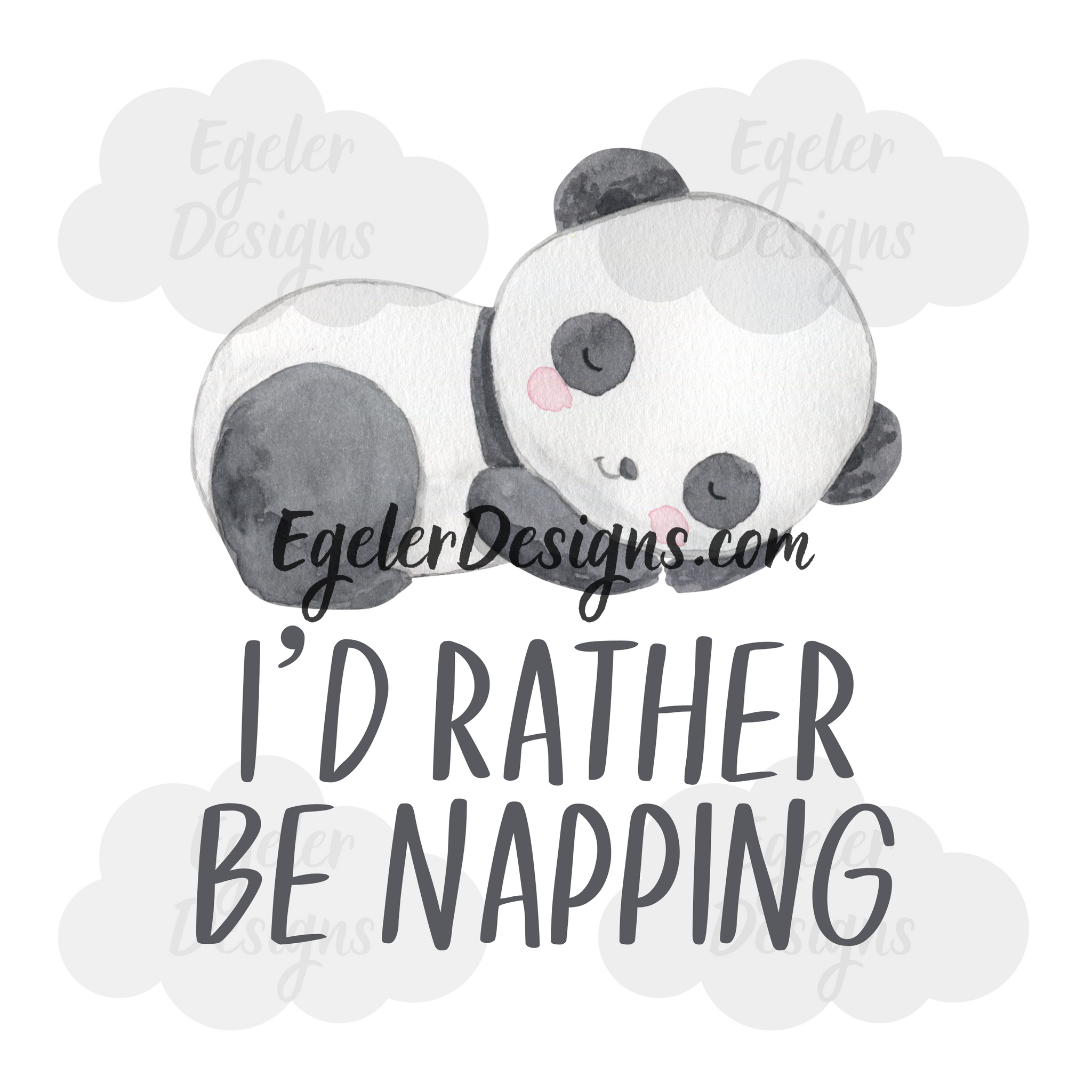 Napping Panda PNG