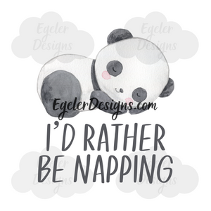 Napping Panda PNG