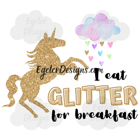 I Eat Glitter PNG