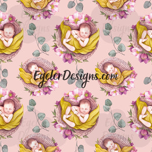 Pink Midwife Floral