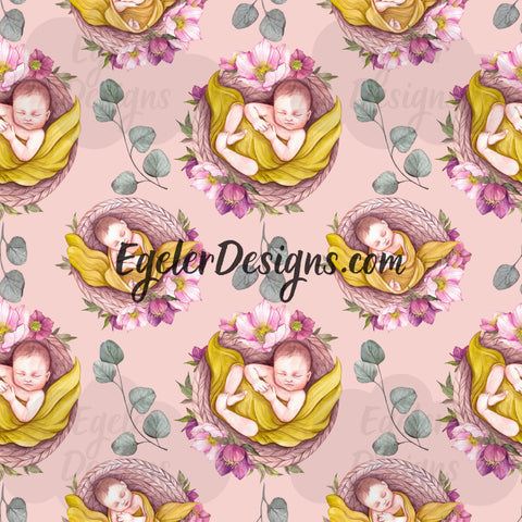 Pink Midwife Floral