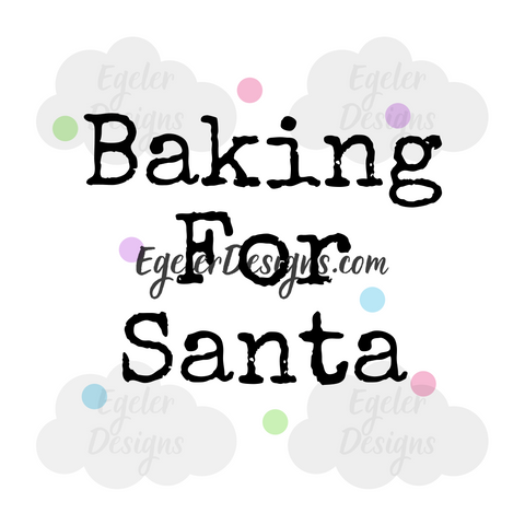 Baking For Santa PNG