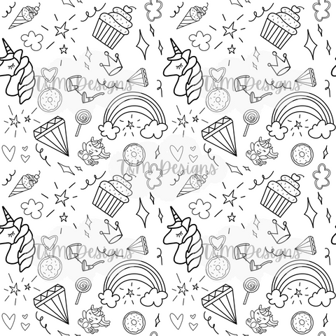 Hand-Drawn Color Me Doodles