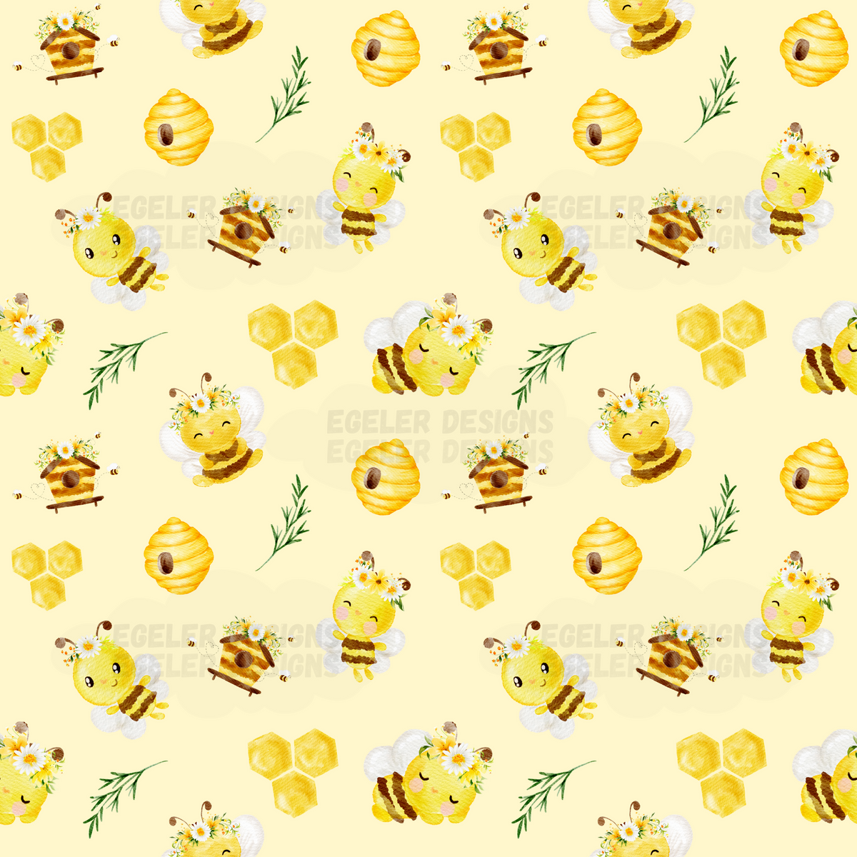 Floral Bees – Egeler Designs