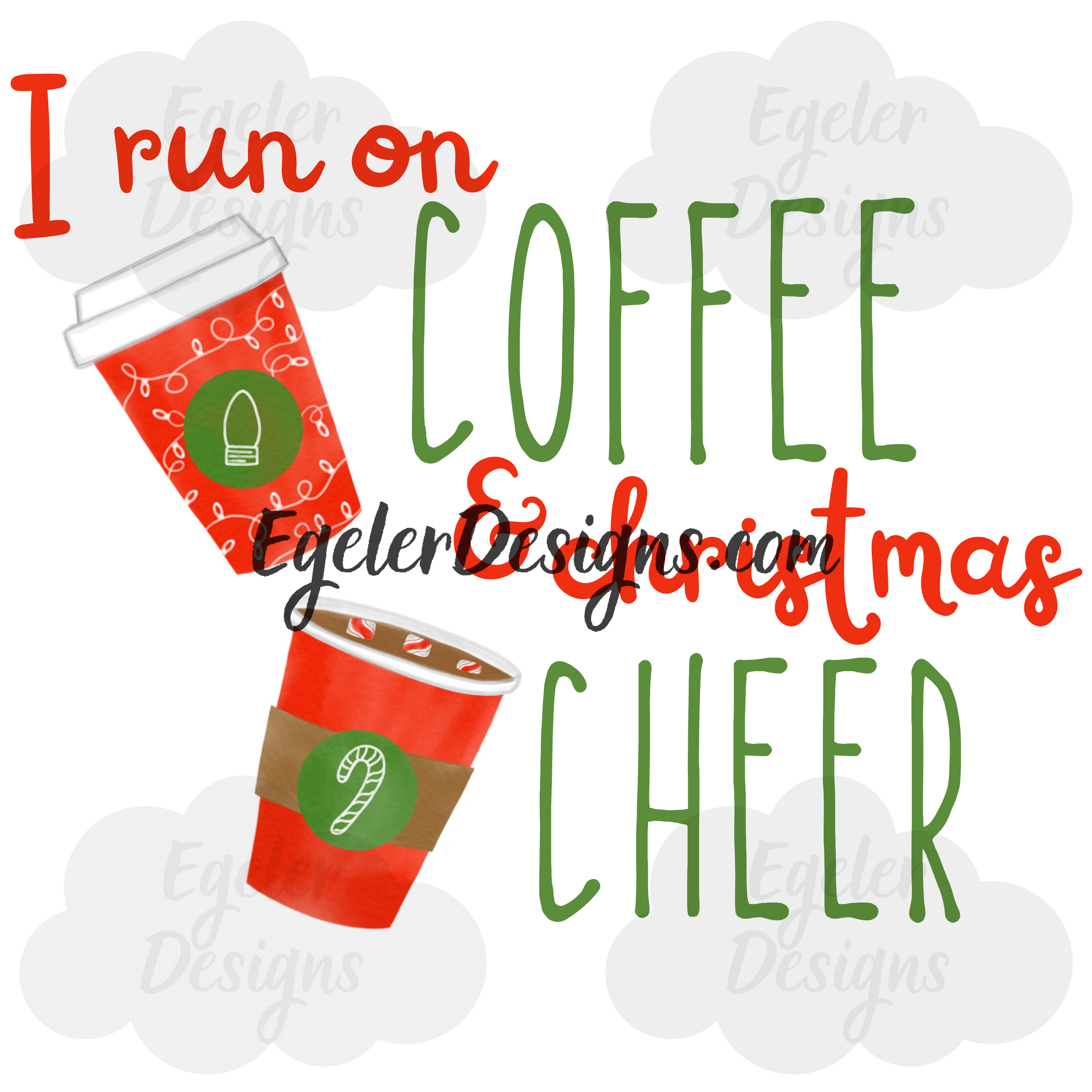 Coffee & Christmas Cheer PNG