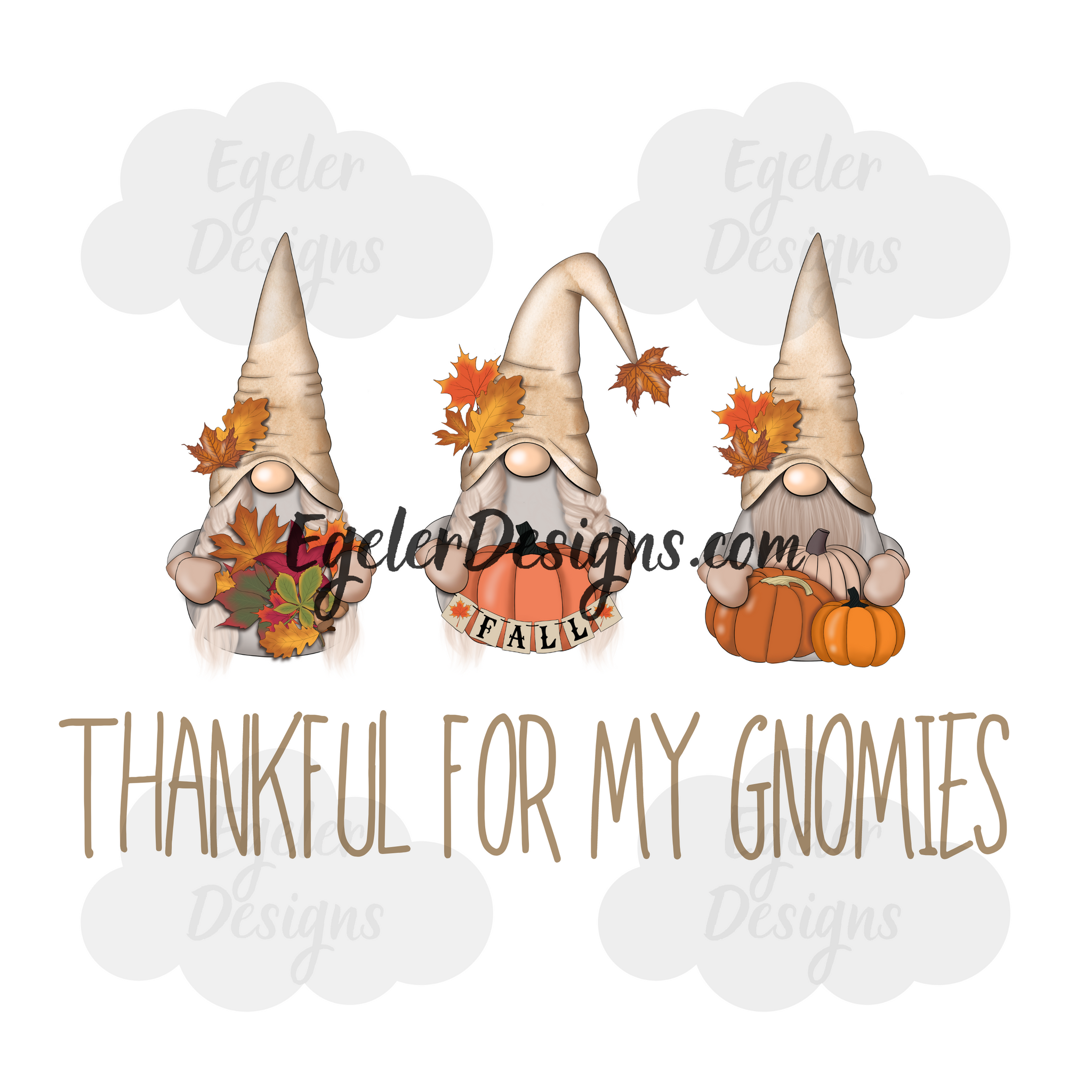 Thankful For My Gnomies PNG