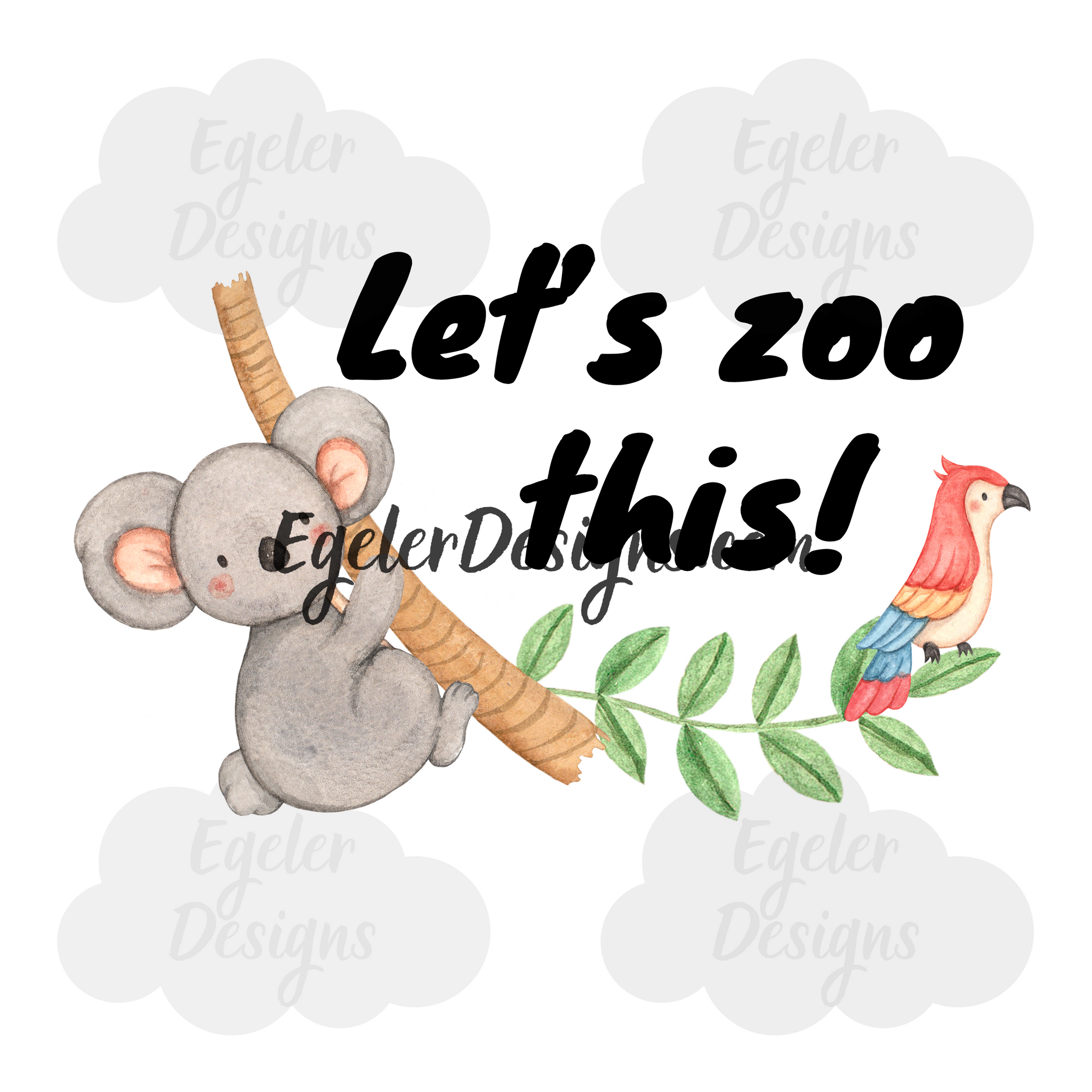 Let’s Zoo This Koala PNG