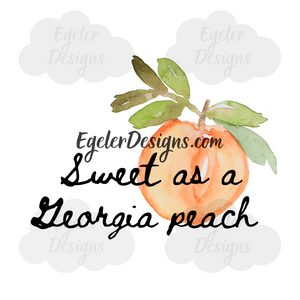 Sweet As A Georgia Peach PNG