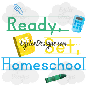 Ready, Set, Homeschool PNG