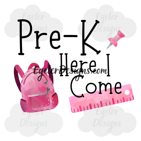 Pre-K Pink PNG