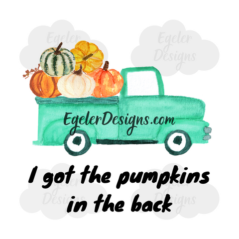 Pumpkin In The Back PNG