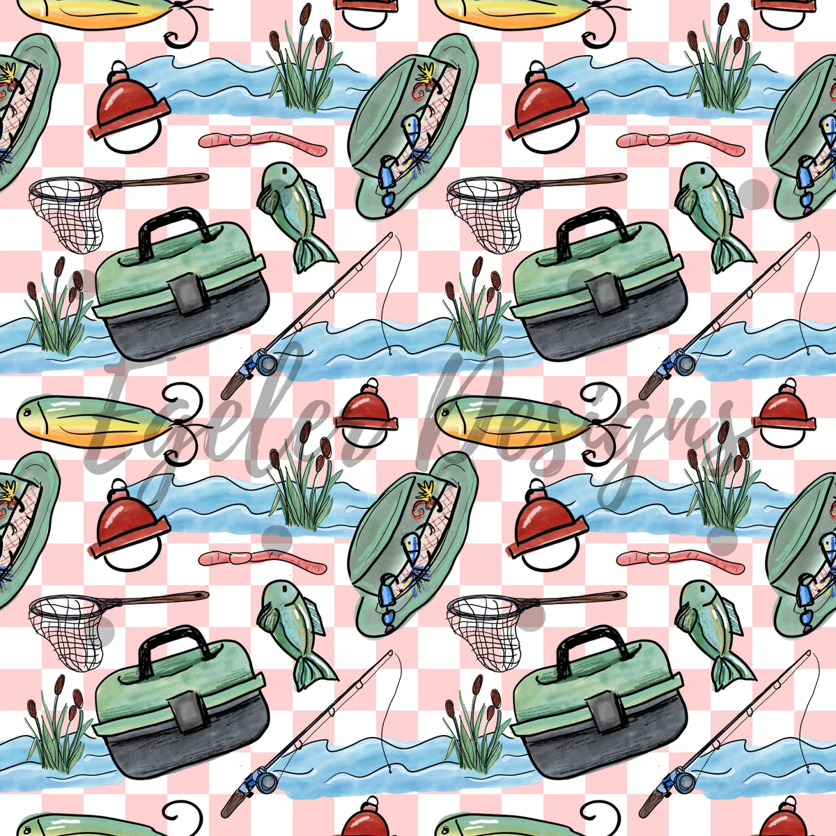 Pink Check Fishing – Egeler Designs