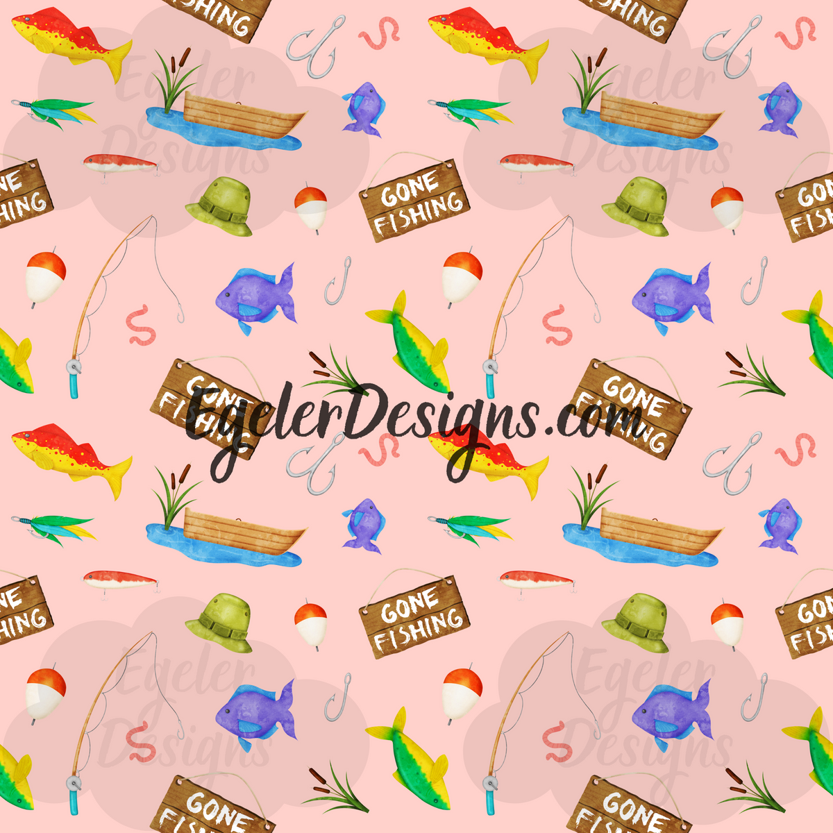 Girly Fishing Egeler Designs