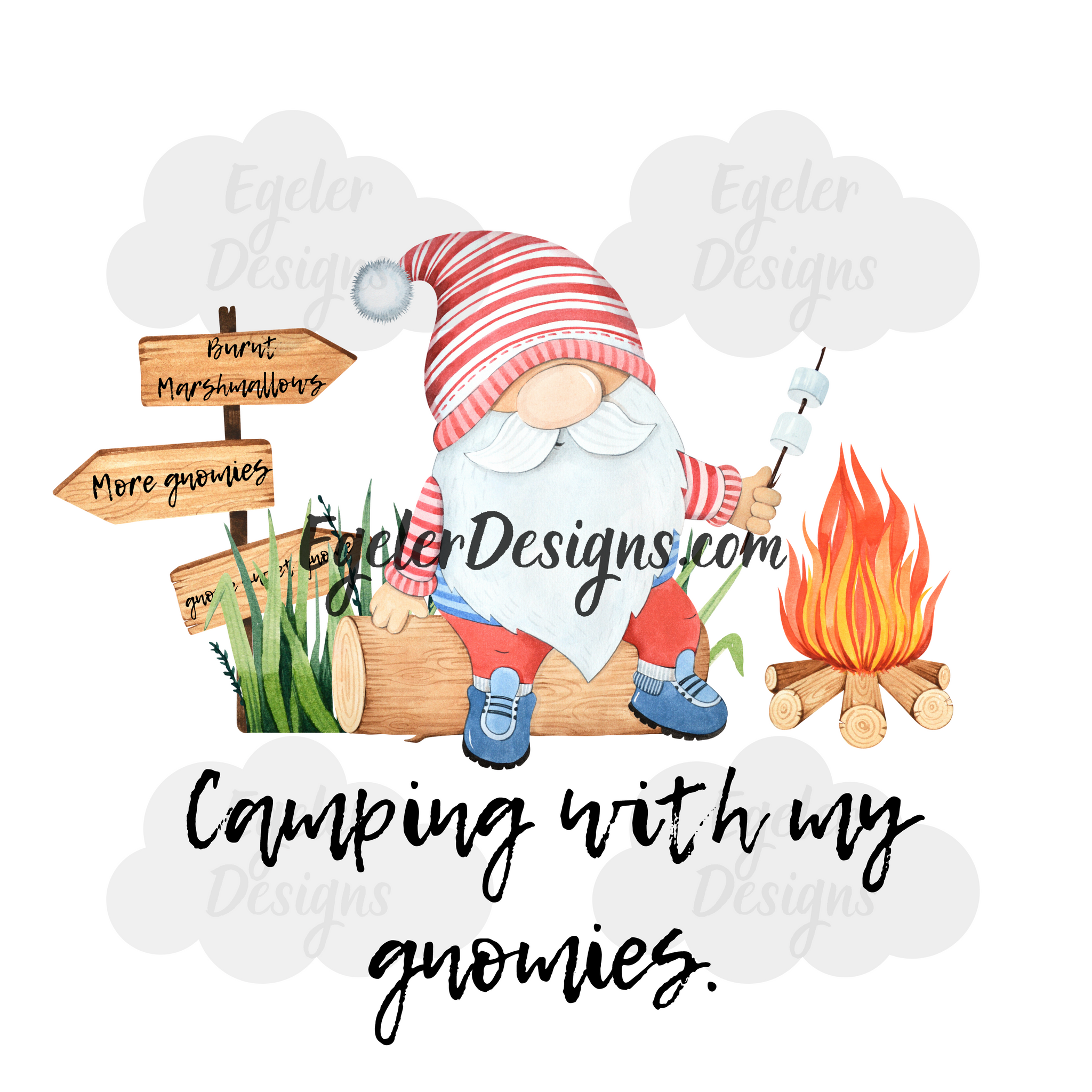 Camping Gnomies PNG