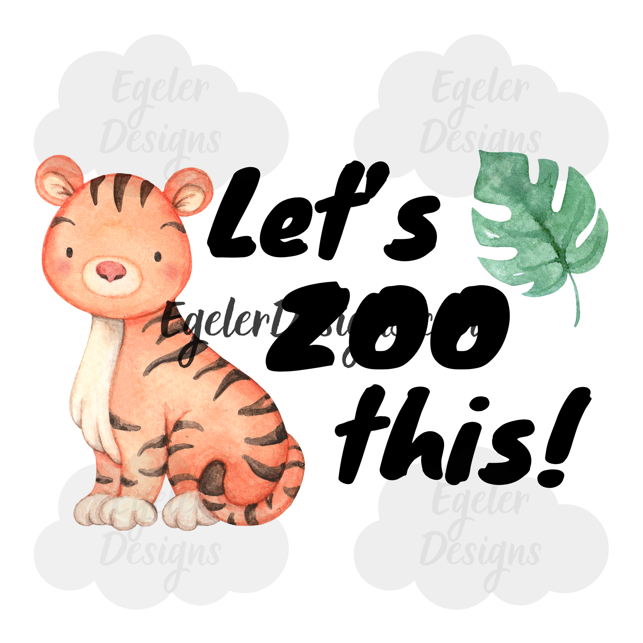 Let’s Zoo This Tiger PNG