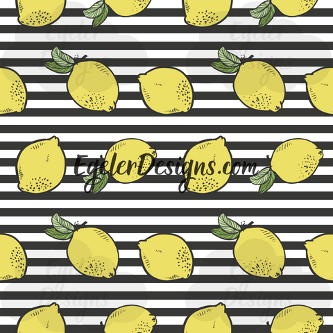 Lemons On Stripe