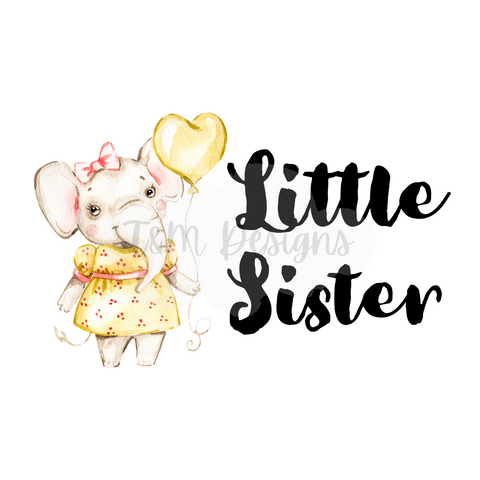 Little Sister Elephant PNG