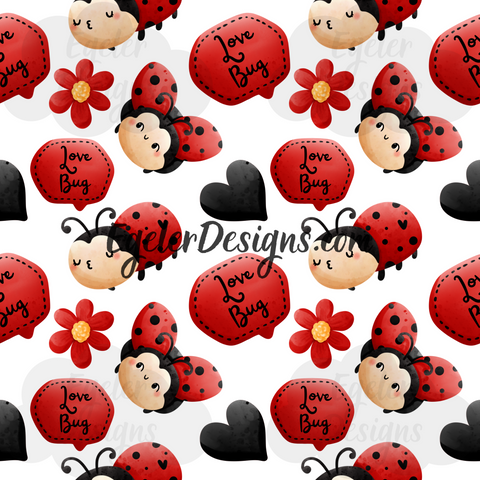 Lady Bugs (On White)