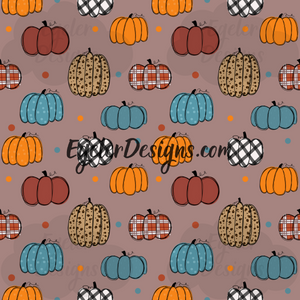 Fall Pumpkins (Mauve)
