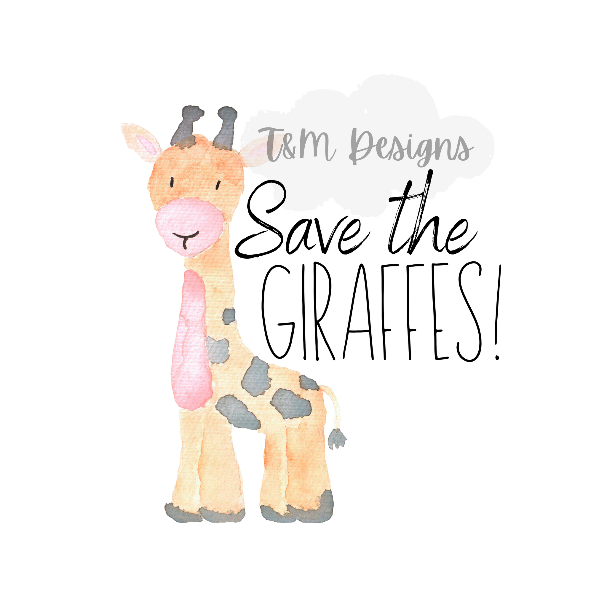 Save The Giraffes PNG