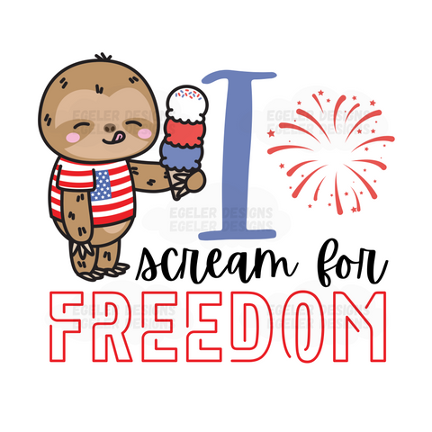 I Scream Freedom PNG